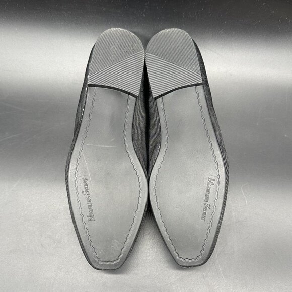 Vintage Womens Flats Shoes Madeline Stuart 1990s Size 6 Black Colorful Bow - Picture 6 of 11